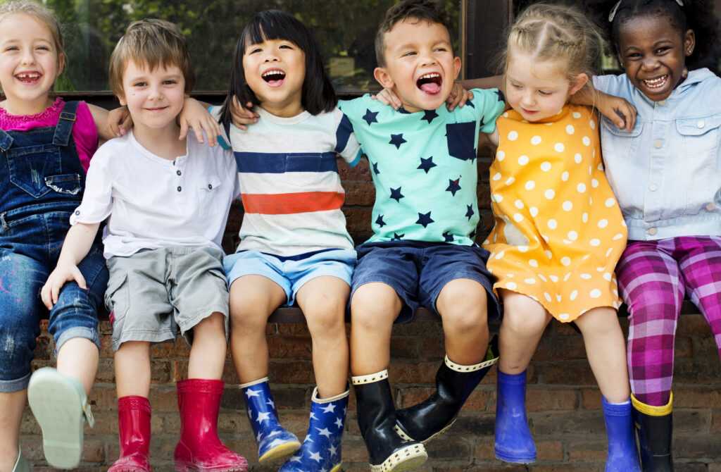 Group of kids that need supervised while at their friends party
