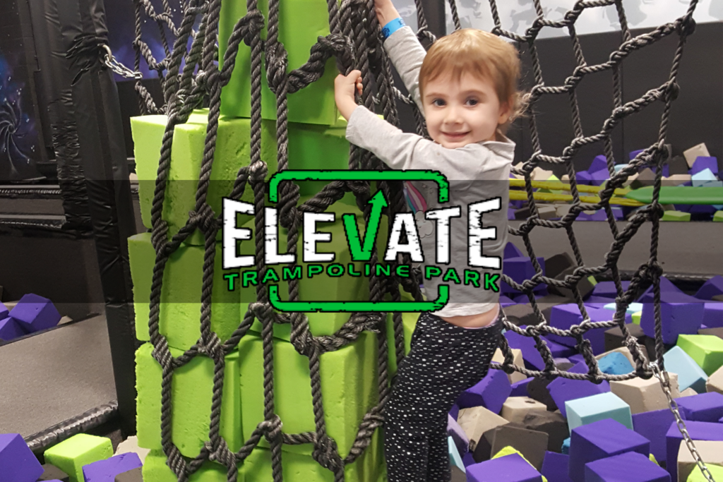 toddler playing in foam pit at Goodyear elevate in Arizona