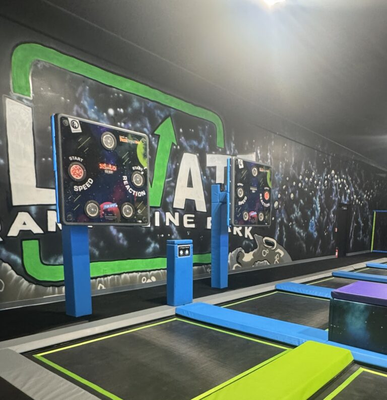 Freestyle Duo attraction at elevate trampoline park
