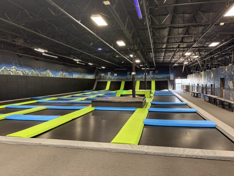 main trampoline court at Elevate Trampoline Park in Goodyear Arizona