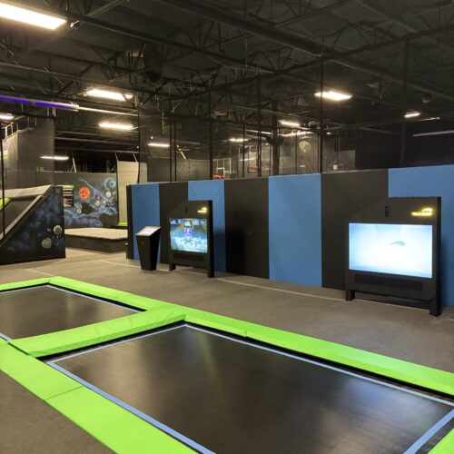 Valo Jump attraction at Elevate Trampoline Park in Goodyear, Arizona