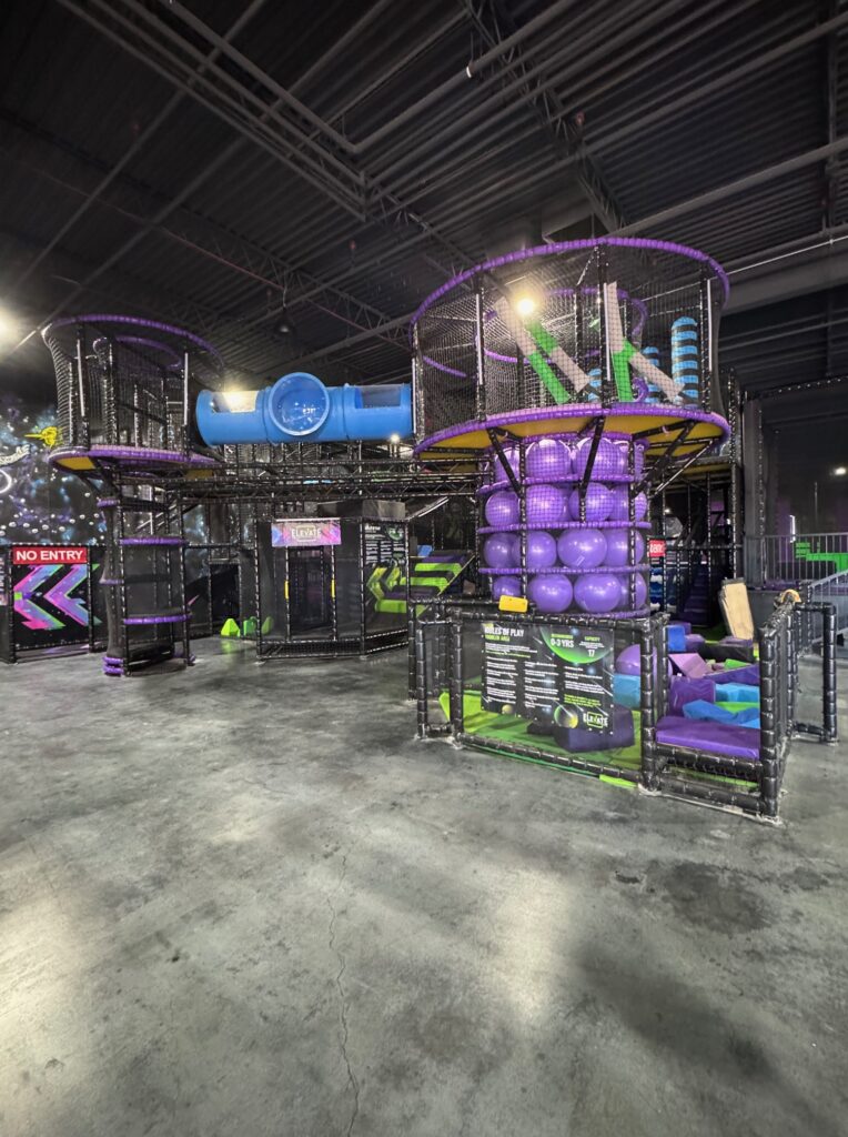Toddler Softplay Jungle Gym in Elevate Trampoline park colorado springs, co